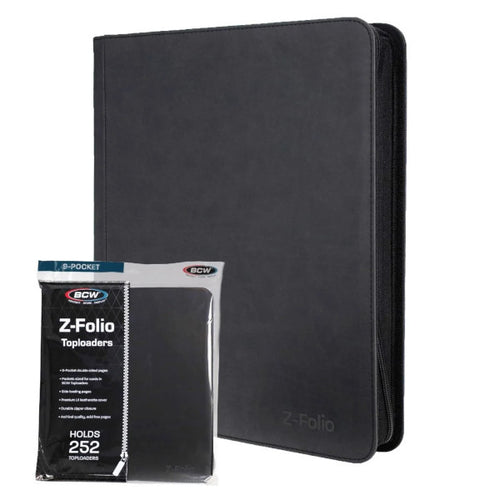 (Black) Z-Folio 9-Pocket LX Album - Toploaders