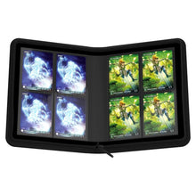 Load image into Gallery viewer, (Black) 8-Pocket Zipfolio Xenoskin Binder