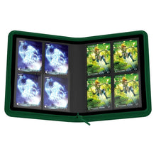 Load image into Gallery viewer, (Green) 8-Pocket Zipfolio Xenoskin Binder