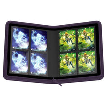 Load image into Gallery viewer, (Purple) 8-Pocket Zipfolio Xenoskin Binder