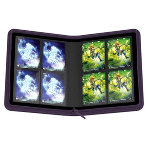 (Purple) 8-Pocket Zipfolio Xenoskin Binder