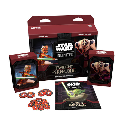 (PREORDER) Star Wars Unlimited: Twilight of the Republic Two Player Starter Kit (SHIPS NOV 8, AVAILABLE IN-STORE NOV 2)