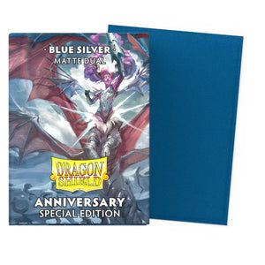 (25th Anniversary - Blue Silver) Dual Matte Sleeves - Standard Size