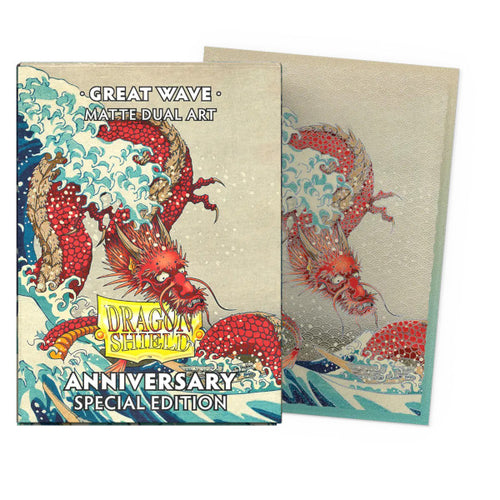 (25th Anniversary - Great Wave) Dual Matte Sleeves - Standard Size (Metallic Print)