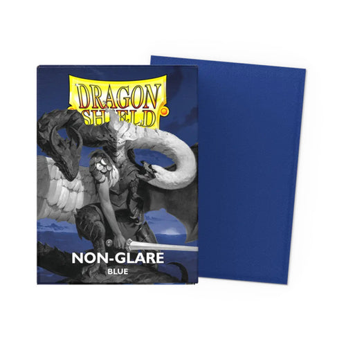 (Blue) Non-Glare Matte Sleeves - Standard Size