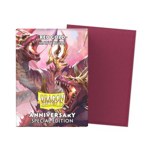 (25th Anniversary - Red Gold) Dual Matte Sleeves - Standard Size