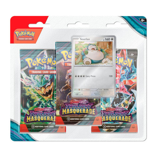 (PREORDER) (Snorlax) Twilight Masquerade 3-Pack Blister (AVAILABLE MAY 24)